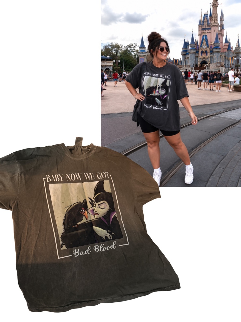 Comfort Colors Black Graphic Maleficent Short Sleeve Tee